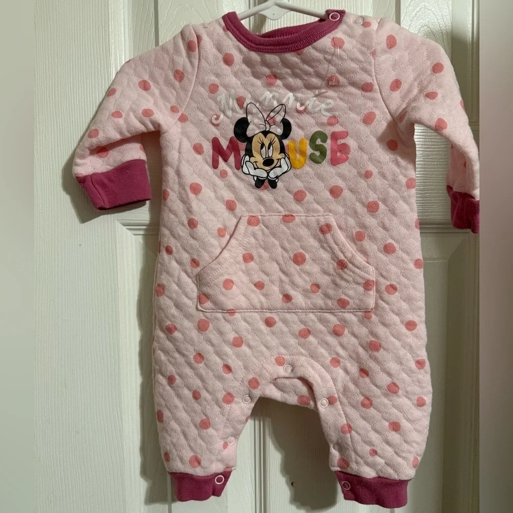 Disney Baby Quilted Minnie Mouse Romper